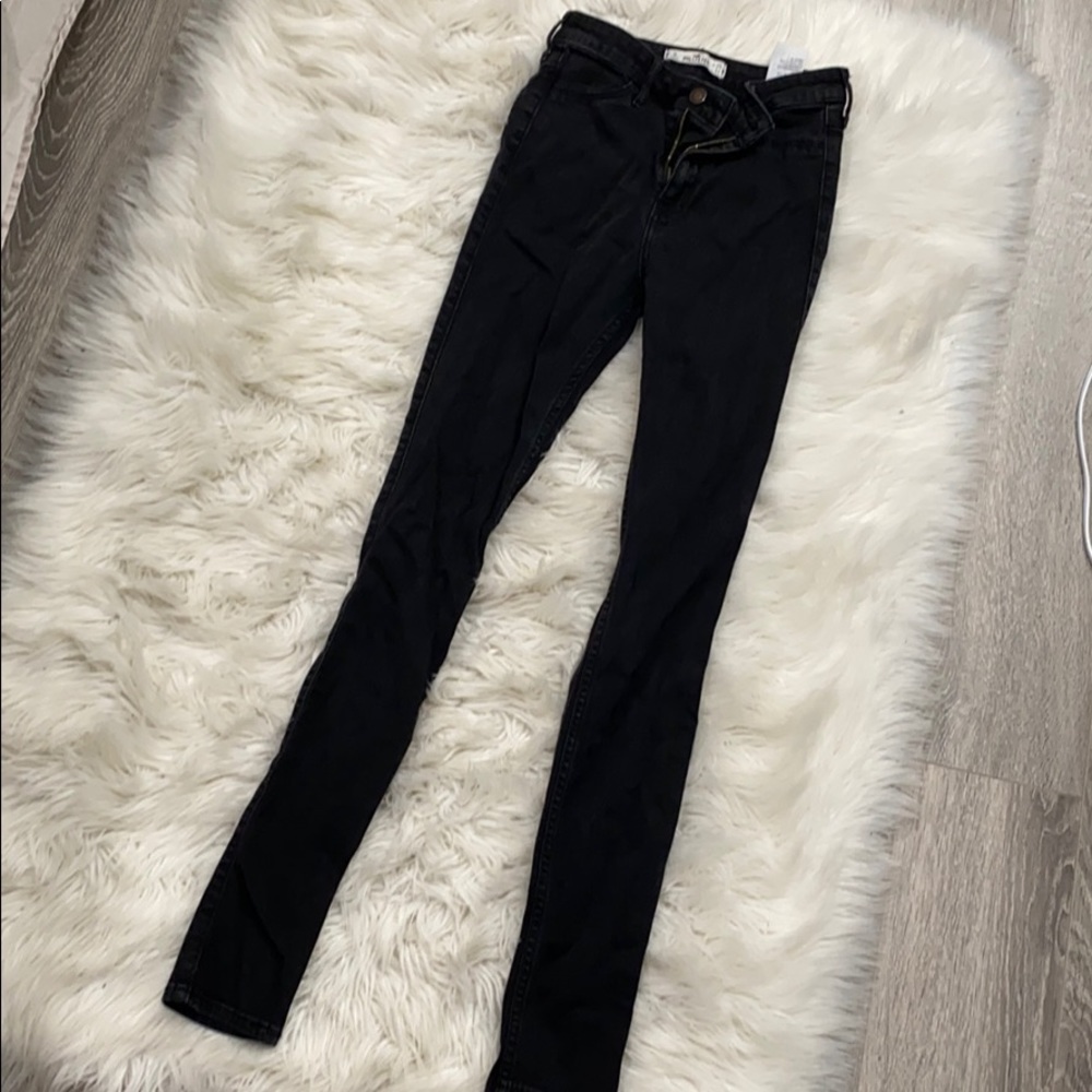 Black LONG hollister Jeggings